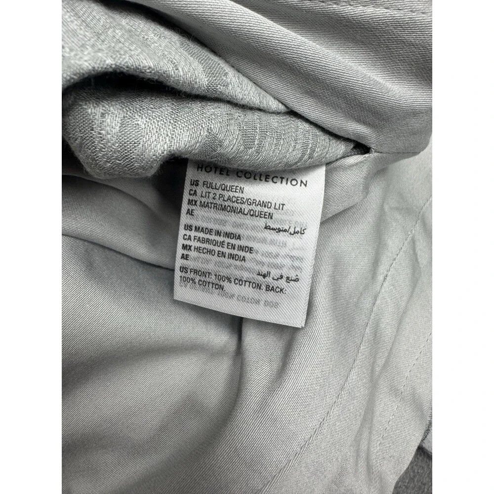 Hotel Collection 3PC Full/Queen Scisto Duvet Cover And Shams Set  , 100% Cotton